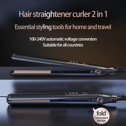 A Must-Have Straightener For Home And Travel, A 2-in-1 Curler Straightener, And An Automatic Pressure Changing Hair Styling Tool