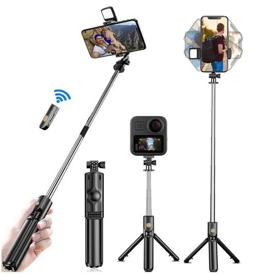 Wireless Selfie Stick Tripod with Fill Light