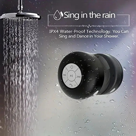 Family Portable Wireless Bluetooth Waterproof Suction Cup Small Speaker Car Bathroom Mobile Phone Listening to Music Stereo