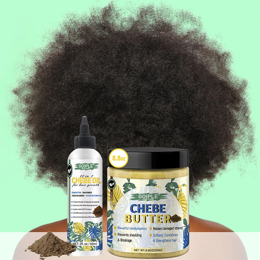 Africa Chad Chebe Butter Fast Growth Powder Repair Dry Damaged Essence Oil Serum Hair Regrowth Anti Loss Treatment Scalp Care