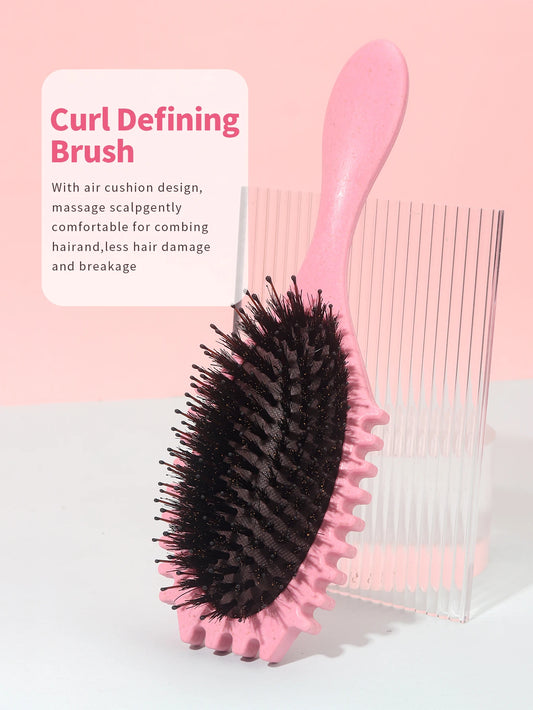 Curl Brush, Flexible Curl Defining Brush with Claws, Reduces Hair Pulling and Frizz Separation, Brushes, Shapes and Defines Curl