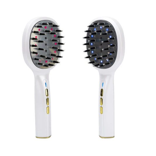 Electric Hair Growth Comb Anti-Hair Loss Red and Blue Light Care Scalp Massage Hair Growth Comb Infrared Laser Hairdresser  Veya