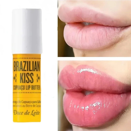 Brazilian Kiss Lipstick Moisturize Lip Balm Reduces Lip Lines Long Lasting Anti Drying gel lipstick Nourishing Lip Care New