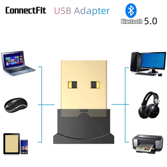 USB Bluetooth-compatible 5.0 Adapter Receiver Audio Dongle  Adapter for PC Gamepad Laptop Wireless Mouse Speaker USB Transmitter