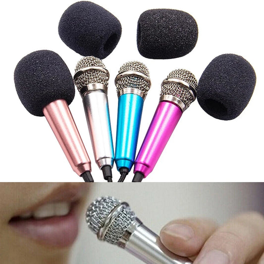 Portable 3.5mm Stereo Studio KTV Karaoke Mini Microphone For Cell Phone Laptop PC Desktop Small Size Audio Microphone for Xiaomi